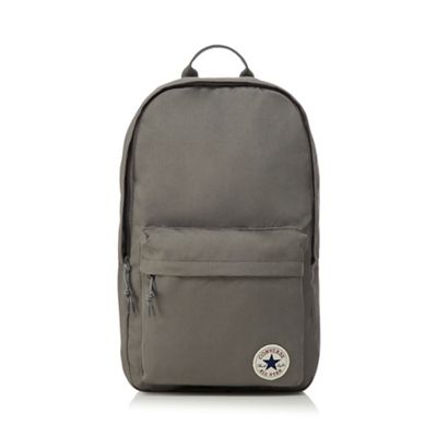 Dark grey logo detail backpack